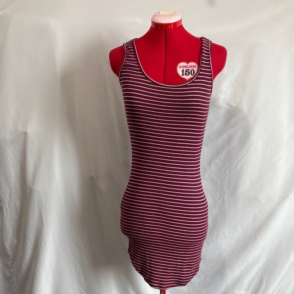 Elegant Striped Sleeveless Mini Dress SM187